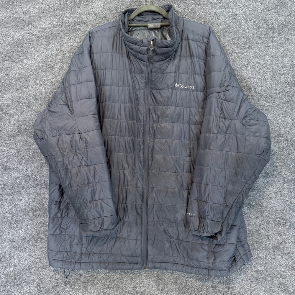 Columbia Puffer Jacket Womens 4X Gray Omni-Heat 590TD Down Insulated Coat